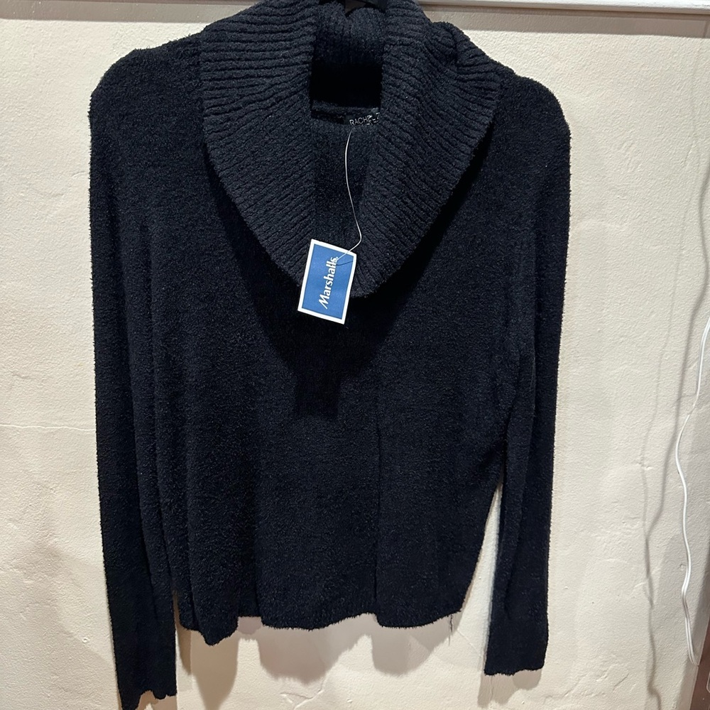 Rachel Zoe Charcoal Cowl Neck Sweater